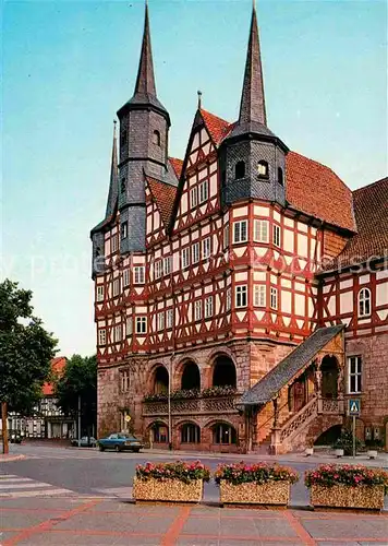 AK / Ansichtskarte Duderstadt Rathaus 13. Jhdt. Historisches Gebaeude Fachwerkhaus Kat. Duderstadt