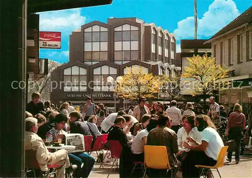 AK / Ansichtskarte Pinneberg Fussgaengerzone Dingstaette Fahltskamp Strassencafe Kat. Pinneberg