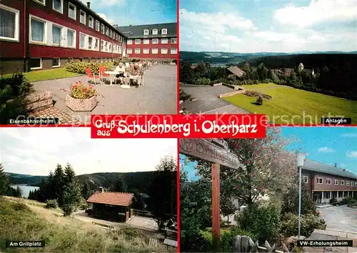AK / Ansichtskarte Schulenberg Oberharz Eisenbahnerheim Anlagen VW Erholungsheim Grillplatz Kat. Schulenberg im Oberharz