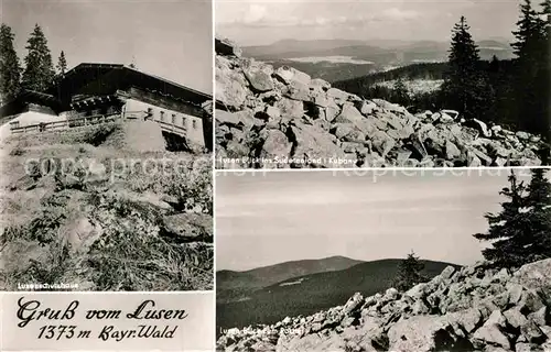 AK / Ansichtskarte Lusen Bayerischer Wald Lusenschutzhaus Sudetenlandblick 