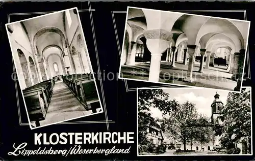 AK / Ansichtskarte Lippoldsberg Klosterkirche Inneres Kat. Wahlsburg