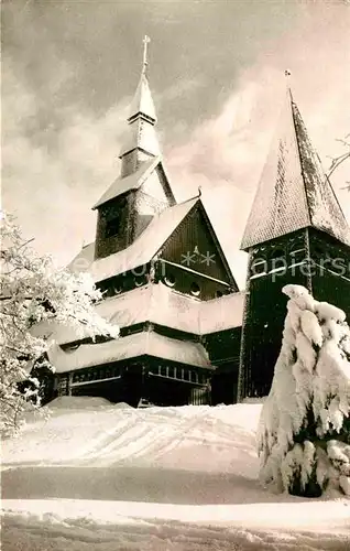 AK / Ansichtskarte Hahnenklee Bockswiese Harz Ev Kirche Kat. Goslar
