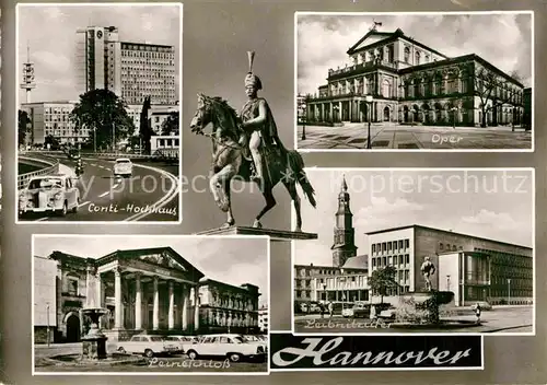 AK / Ansichtskarte Hannover Conti Hochhaus Oper Leineschloss Leibnitzufer Kat. Hannover