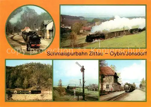 AK / Ansichtskarte Lokomotive Schmalspurbahn Zittau Oybin Jonsdorf  Kat. Eisenbahn