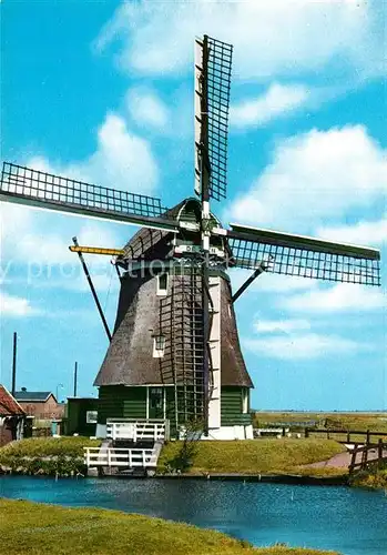 AK / Ansichtskarte Windmuehle De Zien Holland Kat. Gebaeude und Architektur