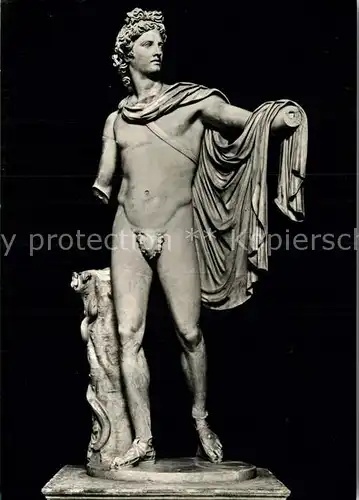 AK / Ansichtskarte Skulpturen Apollo del Belvedere Museo di Scultura Citta del Vaticano  Kat. Skulpturen