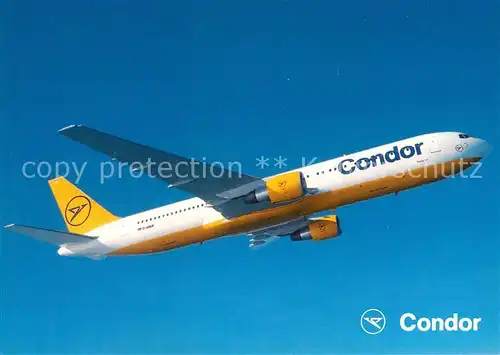 AK / Ansichtskarte Flugzeuge Zivil Condor Boeing 767 Kat. Airplanes Avions