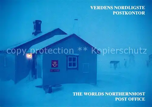 AK / Ansichtskarte Post Postkontor Ny Alesund Svalbard  Kat. Berufe