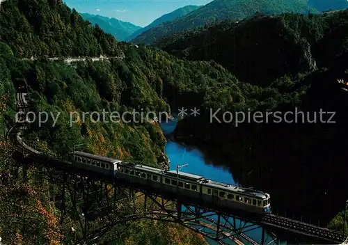 AK / Ansichtskarte Eisenbahn Centovalli Ticino  Kat. Eisenbahn