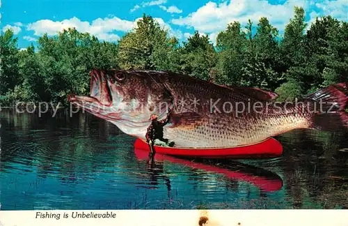 AK / Ansichtskarte Fotomontage Fotocollage Fishing Angler  Kat. Fotografie