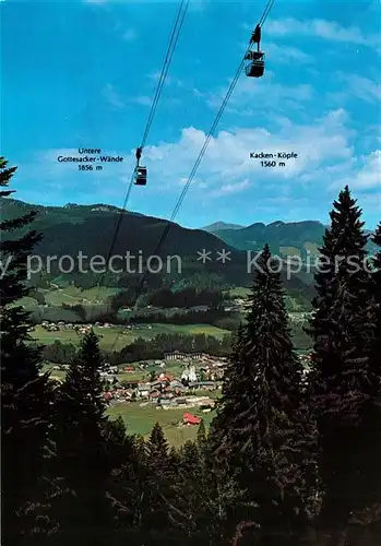 AK / Ansichtskarte Seilbahn Kanzelwand Riezlern Kleinwalsertal Kat. Bahnen