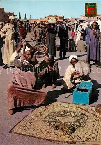 AK / Ansichtskarte Schlangen Tiere Dompteur de Serpents Maroc  Kat. Tiere