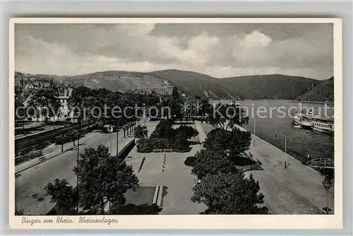 AK / Ansichtskarte Bingen Rhein Rheinanlagen Kat. Bingen am Rhein