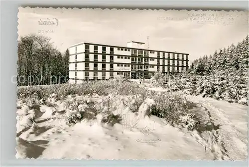 AK / Ansichtskarte Hoheleye Sanatorium Auf der Hoheleye Kat. Winterberg