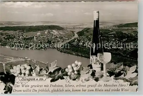 AK / Ansichtskarte Bingen Rhein Panorama  Nahemuendung  Kat. Bingen am Rhein