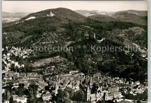 AK / Ansichtskarte Weinheim Bergstrasse Fliegeraufnahme Burgruine Windeck Kat. Weinheim