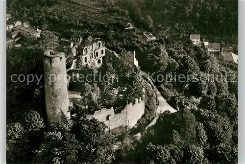 AK / Ansichtskarte Weinheim Bergstrasse Fliegeraufnahme Wachenburg Kat. Weinheim