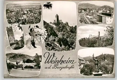 AK / Ansichtskarte Weinheim Bergstrasse Wachenburg Panorama Kat. Weinheim