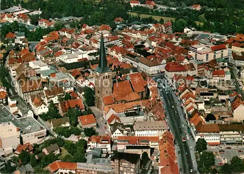 AK / Ansichtskarte Uelzen Lueneburger Heide Stadtzentrum Kirche Fliegeraufnahme Kat. Uelzen