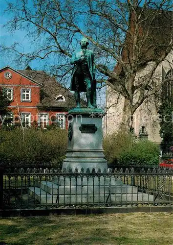 AK / Ansichtskarte Braunschweig Landesmuseum Lessingplatz Lessingdenkmal Statue Aegidienkirche Kat. Braunschweig