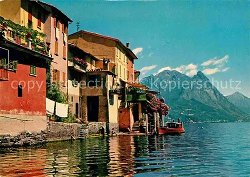 AK / Ansichtskarte Gandria Lago di Lugano Haeuserpartie am Luganersee Alpen Kat. Gandria