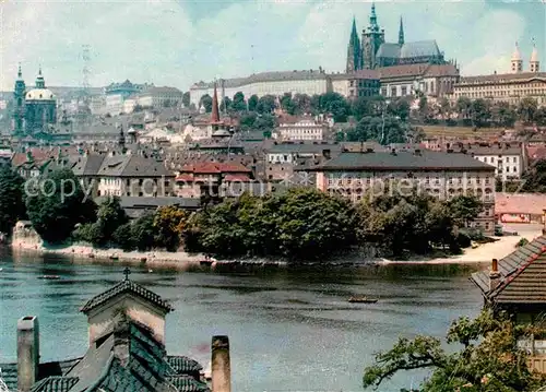 AK / Ansichtskarte Praha Prahy Prague Pohled na Prazsky hrad a Malou Stranu Prager Burg und Kleinseite Kat. Praha
