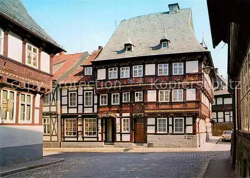 AK / Ansichtskarte Goslar Restaurant Hotel Zur Boerse Fachwerkhaus Kat. Goslar