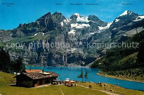 AK / Ansichtskarte Oeschinensee Partie am See Kat. Oeschinenhorn