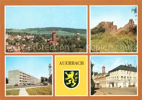 AK / Ansichtskarte Auerbach Erzgebirge Bendelstein Neubaugebiet Louis Mueller Breitscheidstrasse  Kat. Auerbach Erzgebirge