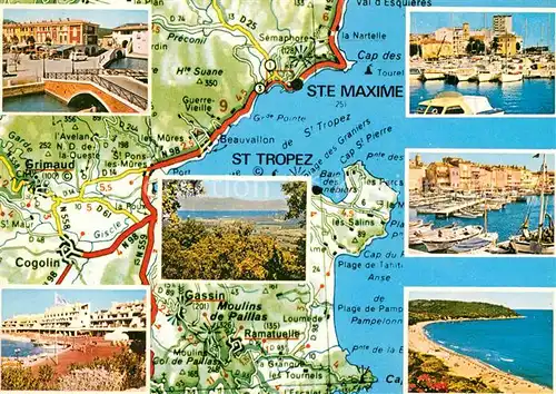 AK / Ansichtskarte Saint Tropez Var Port Grimaud Gassin Ramatuelle Cogolin Kat. Saint Tropez