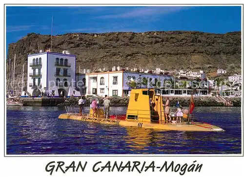 AK / Ansichtskarte Mogan Partie am Wasser Faehre Kat. Gran Canaria Spanien