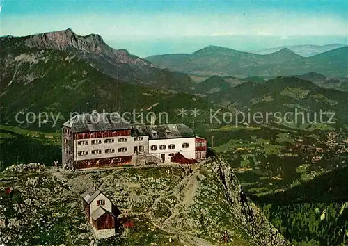 AK / Ansichtskarte Berchtesgaden Watzmannhaus Fliegeraufnahme gegen Untersberg Kat. Berchtesgaden