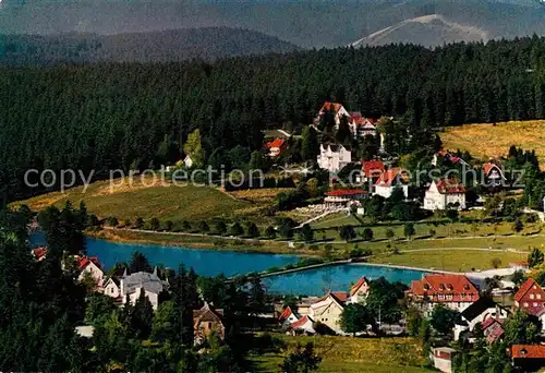 AK / Ansichtskarte Hahnenklee Bockswiese Harz Kurteiche Panorama Kat. Goslar