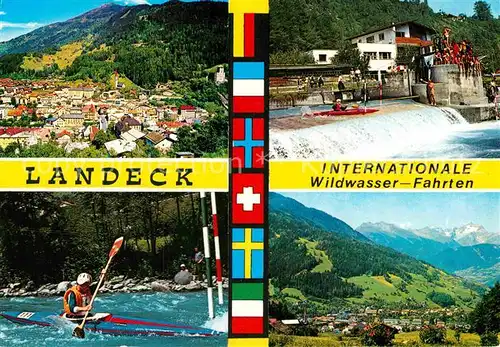 AK / Ansichtskarte Landeck Tirol Internationale Wildwasser Fahrten Kat. Landeck