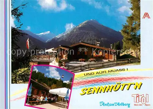 AK / Ansichtskarte St Anton Arlberg Sennhuette Restaurant  Kat. St. Anton am Arlberg