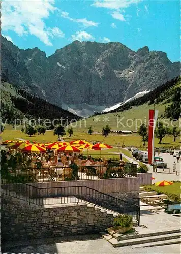 AK / Ansichtskarte Karwendel Alpengasthof Eng Grosser Ahornboden Grubenkar Nordwand Kat. Schwaz