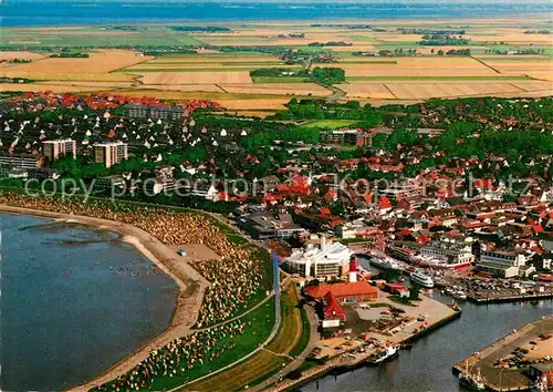 AK / Ansichtskarte Buesum Nordseebad Fliegeraufnahme Kat. Buesum