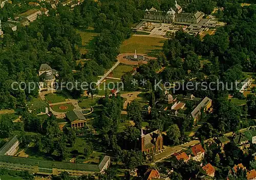 AK / Ansichtskarte Bad Oeynhausen Fliegeraufnahme Kuranlagen Kat. Bad Oeynhausen