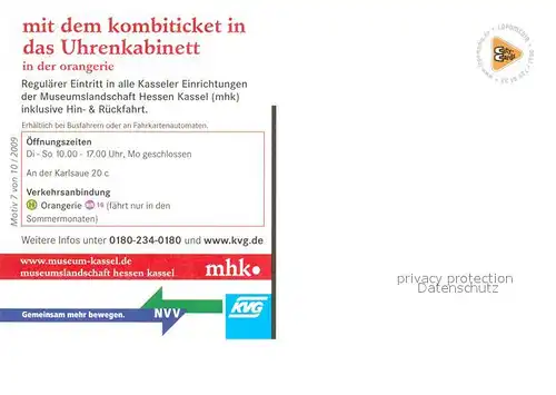 AK / Ansichtskarte Maikaefer Werbung Kombiticket Uhrenkabinett Kassel  Kat. Tiere