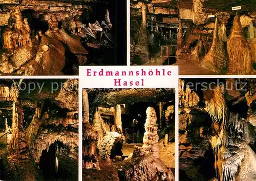 AK / Ansichtskarte Hoehlen Caves Grottes Erdmannshoehle Hasel Fuerstengruft Bachhoehle Orgelpfeifen  Kat. Berge