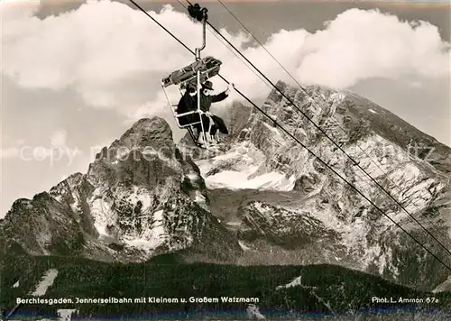 AK / Ansichtskarte Sessellift Jenner Berchtesgaden Watzmann Foto L. Ammon Nr. 67a Kat. Bahnen