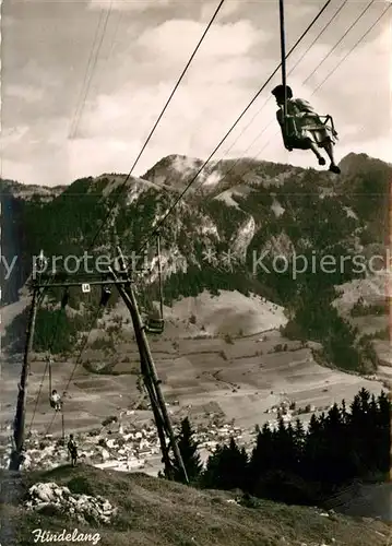 AK / Ansichtskarte Sessellift Imbergerhorn Hindelang Bad Oberdorf  Kat. Bahnen