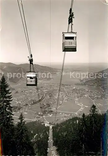 AK / Ansichtskarte Seilbahn Wallberg Rottach Egern Tegernseer Tal  Kat. Bahnen