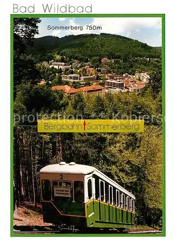 AK / Ansichtskarte Bergbahn Sommerberg Bad Wildbad  Kat. Bergbahn