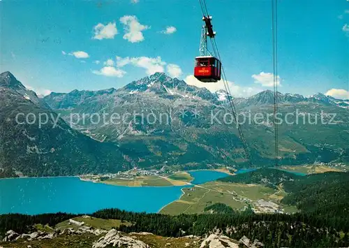 AK / Ansichtskarte Seilbahn Corvatsch Silvaplana Champfer  Kat. Bahnen