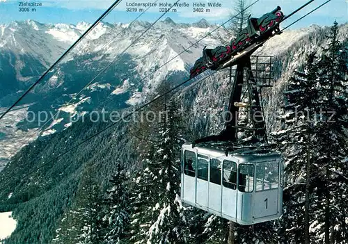 AK / Ansichtskarte Seilbahn Funivia Ivigna Val Nova Merano  Kat. Bahnen