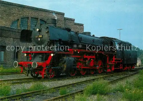 AK / Ansichtskarte Lokomotive Dampf Gueterzuglokomotive 41360 Deutsche Bundesbahn Bw Gelsenkirchen Bismarck  Kat. Eisenbahn