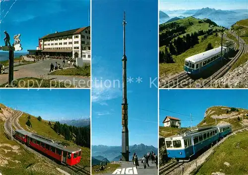 AK / Ansichtskarte Eisenbahn Rigi Kulm  Kat. Eisenbahn