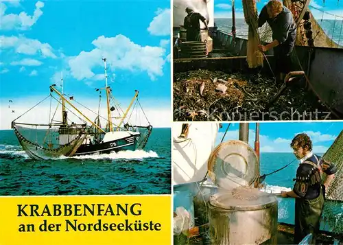 AK / Ansichtskarte Fischerei Krabbenfang Nordseekueste  Kat. Handwerk