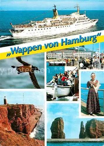 AK / Ansichtskarte Schiffe Ships Navires MS Wappen von Hamburg 